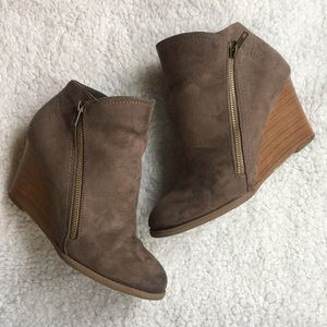 Grey booties